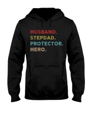 Husband Stepdad Protector Hero Hooded Sweatshirt thumbnail