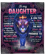 I Want U To Belive Deep Lion Dad To Daughter Fleece Blanket - 50" x 60" front