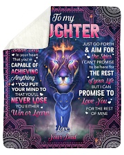 I Want U To Belive Deep Lion Dad To Daughter Sherpa Fleece Blanket tile