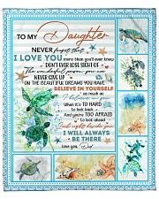 Never Forget That I Love U-Turtle Dad-To-Daughter Fleece Blanket - 50" x 60" front