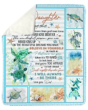 Never Forget That I Love U-Turtle Dad-To-Daughter Sherpa Fleece Blanket tile