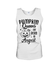 Pumpkin Queens Are Born In August Unisex Tank thumbnail