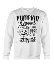 Pumpkin Queens Are Born In August Crewneck Sweatshirt thumbnail