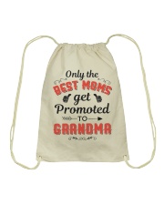 Only The Best Mom Get Promoted To Grandma Drawstring Bag thumbnail