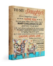 Never Forget How Much I Love U Pig Dad To Daughter Gallery Wrapped Canvas Prints tile
