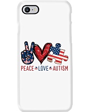 Peace Love Autism Phone Case tile