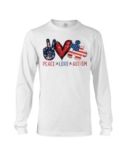 Peace Love Autism Long Sleeve Tee tile