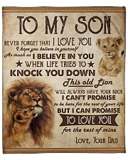 Never Forget That I Love U Lion Dad To Son Fleece Blanket - 50" x 60" front