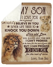 Never Forget That I Love U Lion Dad To Son Sherpa Fleece Blanket tile