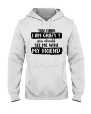 You Think I Am Crazy Hooded Sweatshirt thumbnail