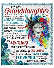 You Are My Sunshine Grandma To Granddaughter Fleece Blanket - 50" x 60" front