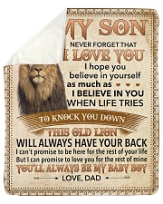 Never Forget That I Love You-Young Lion Dad-To-Son Sherpa Fleece Blanket tile
