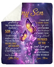 Butterfly-Im Proud Of You Mom-To-Son Sherpa Fleece Blanket - 50" x 60" thumbnail