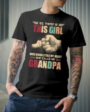 This girl who stole my heart She calls me Grandpa Classic T-Shirt lifestyle-mens-crewneck-front-6