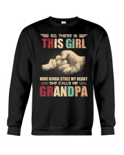 This girl who stole my heart She calls me Grandpa Crewneck Sweatshirt tile