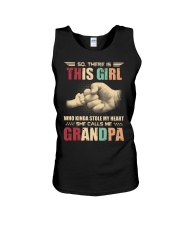This girl who stole my heart She calls me Grandpa Unisex Tank tile