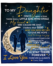 I Will Stay There Forever Halfmoon Dad To Daughter Fleece Blanket - 50" x 60" front