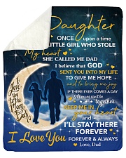 I Will Stay There Forever Halfmoon Dad To Daughter Sherpa Fleece Blanket tile