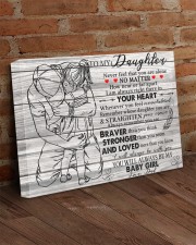 Never Feel That U Are Alone Dad To Daughter 24x16 Gallery Wrapped Canvas Prints aos-canvas-pgw-24x16-lifestyle-front-03