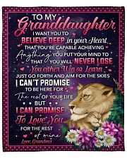 I Want U To Believe Deep In Heart To Granddaughter Fleece Blanket - 50" x 60" front