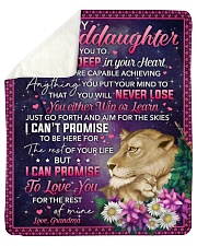 I Want U To Believe Deep In Heart To Granddaughter Sherpa Fleece Blanket tile