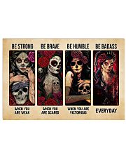 Be Strong Be Brave Be Humble Be Badass Tattoo Horizontal Poster tile