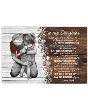 I Wish The Strenght To Face Challenges To Daughter Horizontal Poster tile