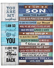 Inside Blanket A Piece Of My Heart Mom To Son Fleece Blanket - 50" x 60" front