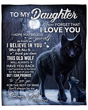 Never forget that I Love You - Dad to Daughter Fleece Blanket - 50" x 60" front