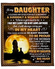 I Closed My Eyes For But A Moment Dad To Daughter Fleece Blanket - 50" x 60" front