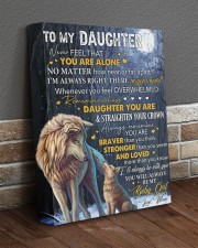Never Feel That U Are Alone Wolf Mom To Daughter 11x14 Gallery Wrapped Canvas Prints aos-canvas-pgw-11x14-lifestyle-front-10