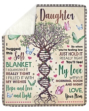 I Hugged This Soft Blanket ADN Mom To Daughter Sherpa Fleece Blanket tile