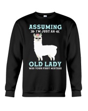 Assuming I'm An Old Lady Was Your First Mistake Crewneck Sweatshirt tile