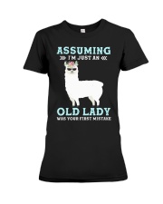 Assuming I'm An Old Lady Was Your First Mistake Premium Fit Ladies Tee tile