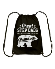 Great Stepdads Get Promoted To Grandpas Drawstring Bag thumbnail