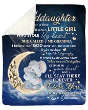 Moon Once Upon A Time Grandma To Granddaughter Sherpa Fleece Blanket tile