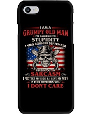 I Am A Grumpy Old Man Was Born In September Phone Case thumbnail
