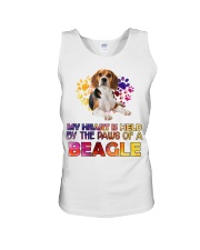 My Heart Is Held By The Paws Of A Beagle Unisex Tank thumbnail