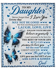 Never Forget That I Love U Dad To Daughter Fleece Blanket - 50" x 60" front
