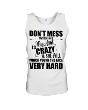 My Aunt Is Crazy And She Will Punch You Unisex Tank thumbnail