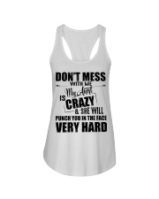 My Aunt Is Crazy And She Will Punch You Ladies Flowy Tank thumbnail
