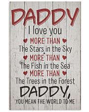 Daddy I Love You more than 11x17 Poster front
