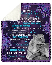 Wherever Your Journey In Life Mom To Daughter Sherpa Fleece Blanket tile
