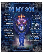 I Closed My Eyes For But A Moment Dad To Son Fleece Blanket - 50" x 60" front