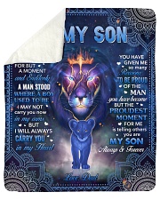 I Closed My Eyes For But A Moment Dad To Son Sherpa Fleece Blanket tile