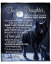 Lion - Dont Let Your Fears - Mom-To-Daughter Fleece Blanket - 50" x 60" front