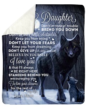 Lion - Dont Let Your Fears - Mom-To-Daughter Sherpa Fleece Blanket tile