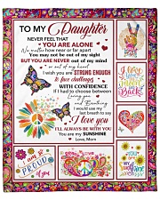 Never Feel That You Are Alone Mom To Daughter Fleece Blanket - 50" x 60" front