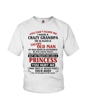 You Can't Scare Me Have Grandpa 11- Granddaughter Youth T-Shirt tile