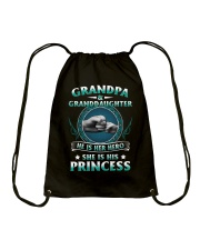 Grandpa And Granddaughter Drawstring Bag thumbnail